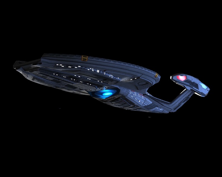 startrek_ships's tweet image. I agreed. The #SovereignClass&apos;s deflector dish is too small IMO. 
I prefer the secondary hull &amp;amp; deflector of the MKII #InquiryClass.