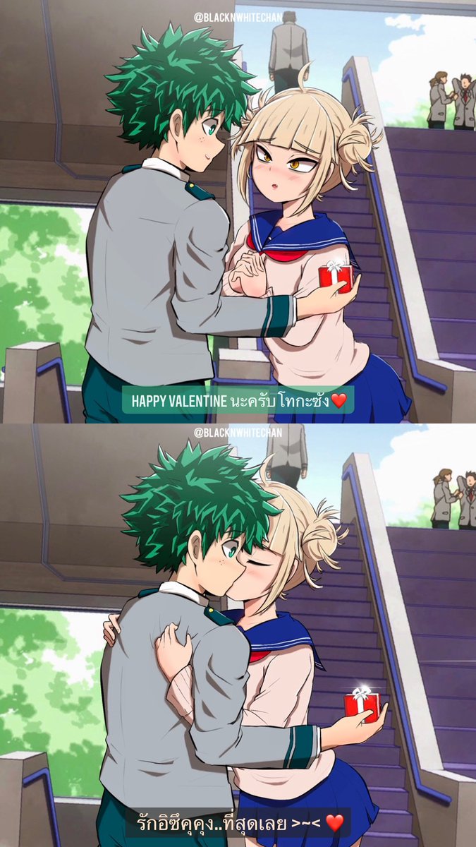 blacknwhitechan's tweet photo. Happy Valentine🙈❤️
#Deku #Toga #Valentines https://t.co/YXP9qGMciM