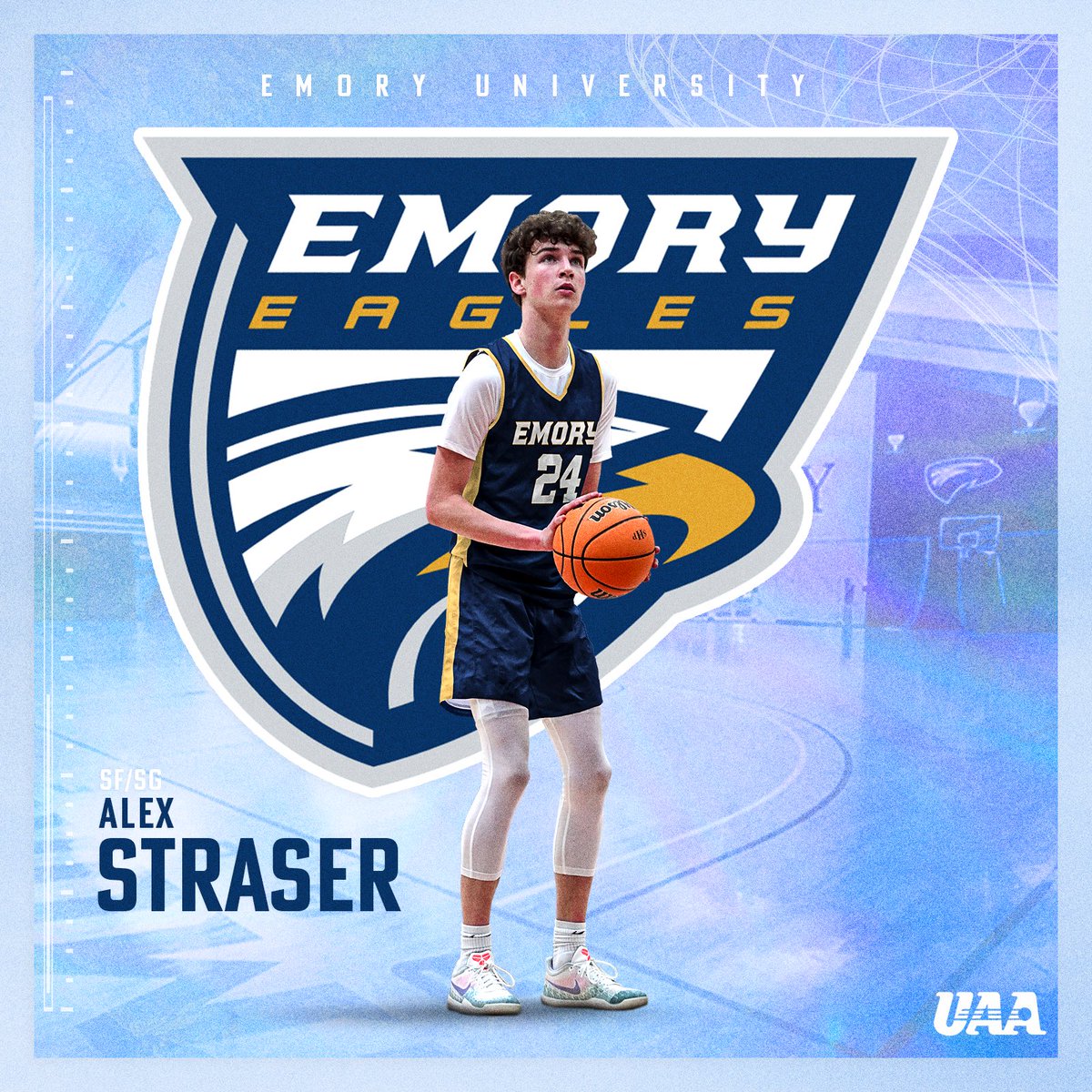 alexstraser5's tweet photo. I am extremely grateful to announce my commitment to Emory Oxford to further my academic and basketball career. I want to thank my coaches, family, and friends who have supported me every step of the way. #GoEagles https://t.co/9gnse34s3y