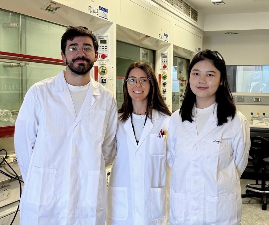 Ludovica Monti (@ludovicamonti) on Twitter photo 🚀 Exciting news from the Monti Lab! This week, we welcomed our first two PhD students, Minghui Zhu and Paolo Gagliardi! 🎉 They’ll be working on DNA-targeting approaches to tackle infectious diseases. Looking forward to the discoveries ahead!🤩
<a href="/ChemistryUoM/">School of Chemistry | University of Melbourne</a> <a href="/Bio21Institute/">Bio21 Institute</a> 🚀 Exciting news from the Monti Lab! This week, we welcomed our first two PhD students, Minghui Zhu and Paolo Gagliardi! 🎉 They’ll be working on DNA-targeting approaches to tackle infectious diseases. Looking forward to the discoveries ahead!🤩
<a href="/ChemistryUoM/">School of Chemistry | University of Melbourne</a> <a href="/Bio21Institute/">Bio21 Institute</a>