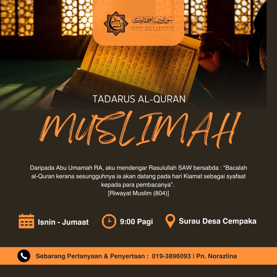 Surau Desa Cempaka - Nilai (@sdc_nilai) on Twitter photo 