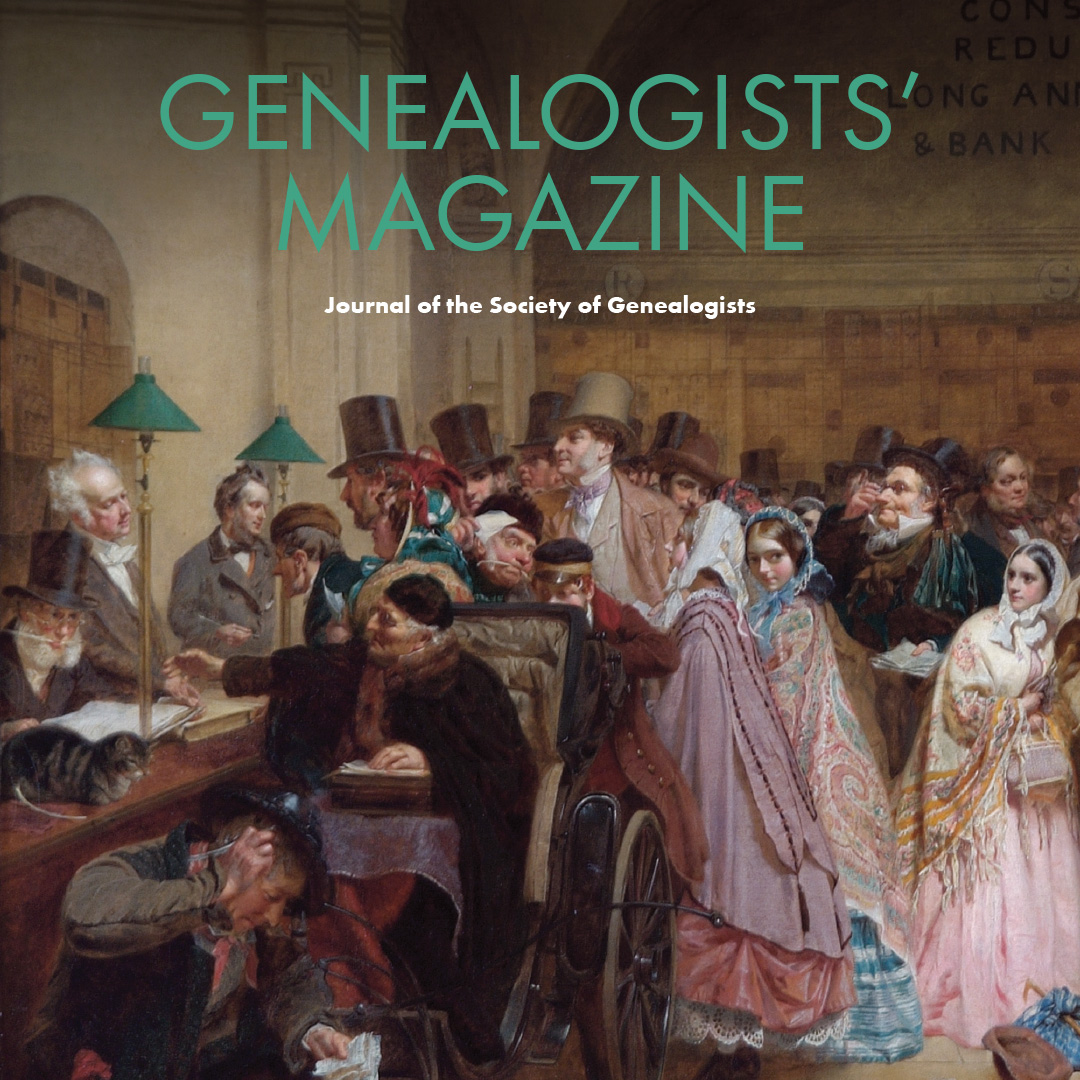 📢 Gen Mag is now online! 📢

The latest issue of The Genealogists’ Magazine is now available in the Members’ Area! 📖✨

🔍 Dive into expert articles, research tips &amp; the latest genealogy news.

📲 Read now: sog.org.uk/members/member…

#Genealogy #FamilyHistory #GenMag