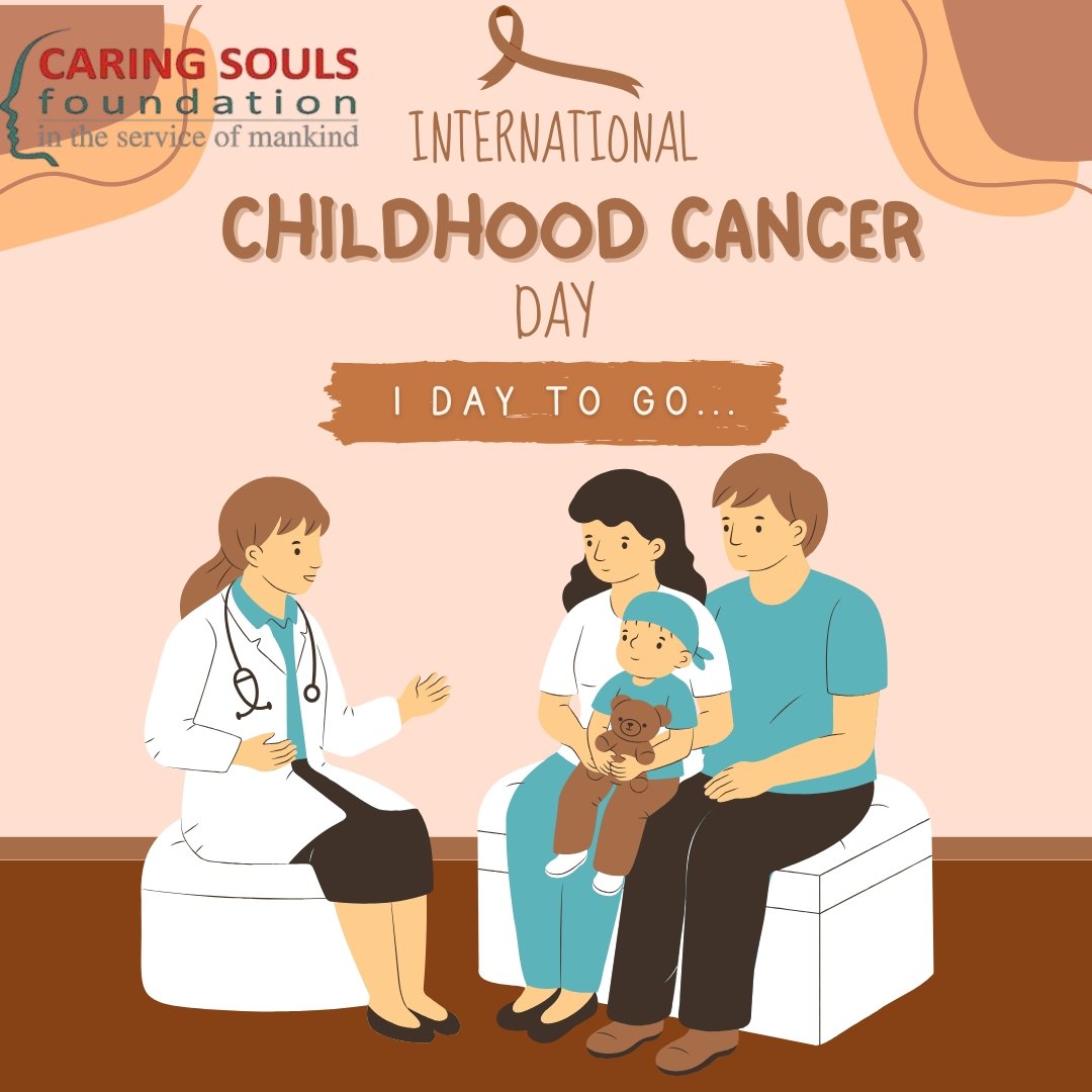 CaringSoulsFoun's tweet photo. Only 1 day to go for International Childhood Cancer Day! 🎗️💛 Let’s come together to support, inspire, and bring hope to little warriors! ✨👦👧 #ICCD2025 #ChildhoodCancerAwareness #HopeForAll #StrongerTogether 💪💖 https://t.co/Lx4KCOy9R2