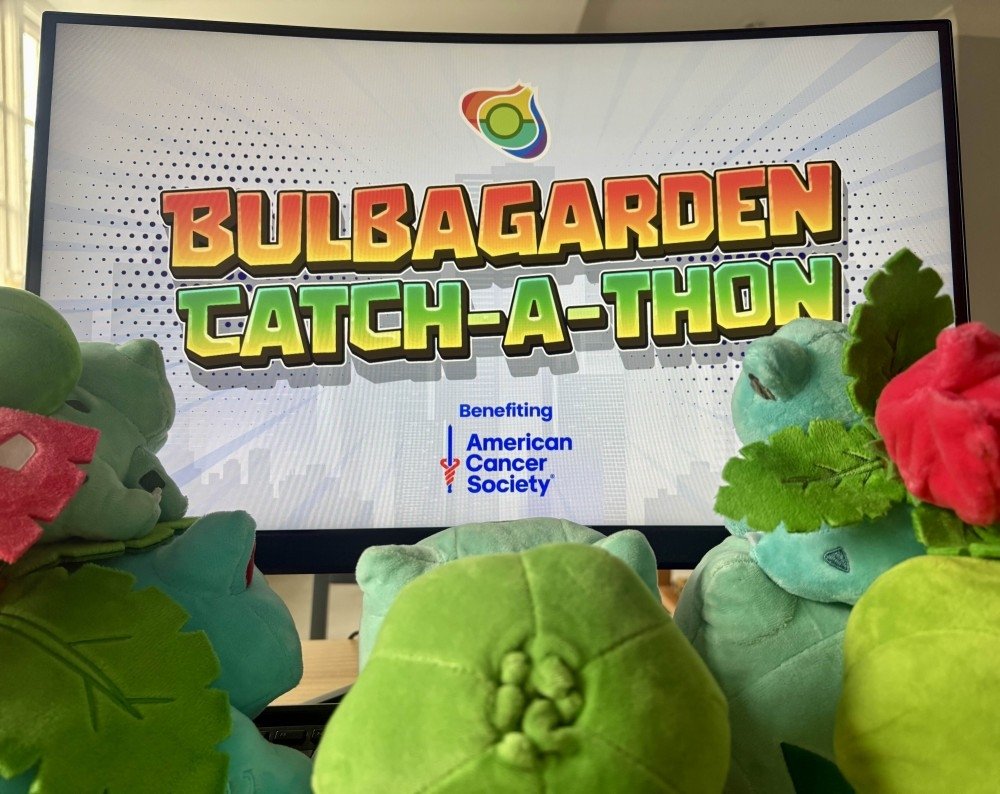 Bulbagarden - The original Pokémon community (@bulbagarden) on Twitter photo There’s no better way to celebrate two decades of the world’s most popular Pokémon wiki than with a mega Twitch stream in support of an incredible cause!
We’re live NOW, catching as many Pokémon as we can in support of <a href="/AmericanCancer/">American Cancer Society</a>! There’s no better way to celebrate two decades of the world’s most popular Pokémon wiki than with a mega Twitch stream in support of an incredible cause!
We’re live NOW, catching as many Pokémon as we can in support of <a href="/AmericanCancer/">American Cancer Society</a>!