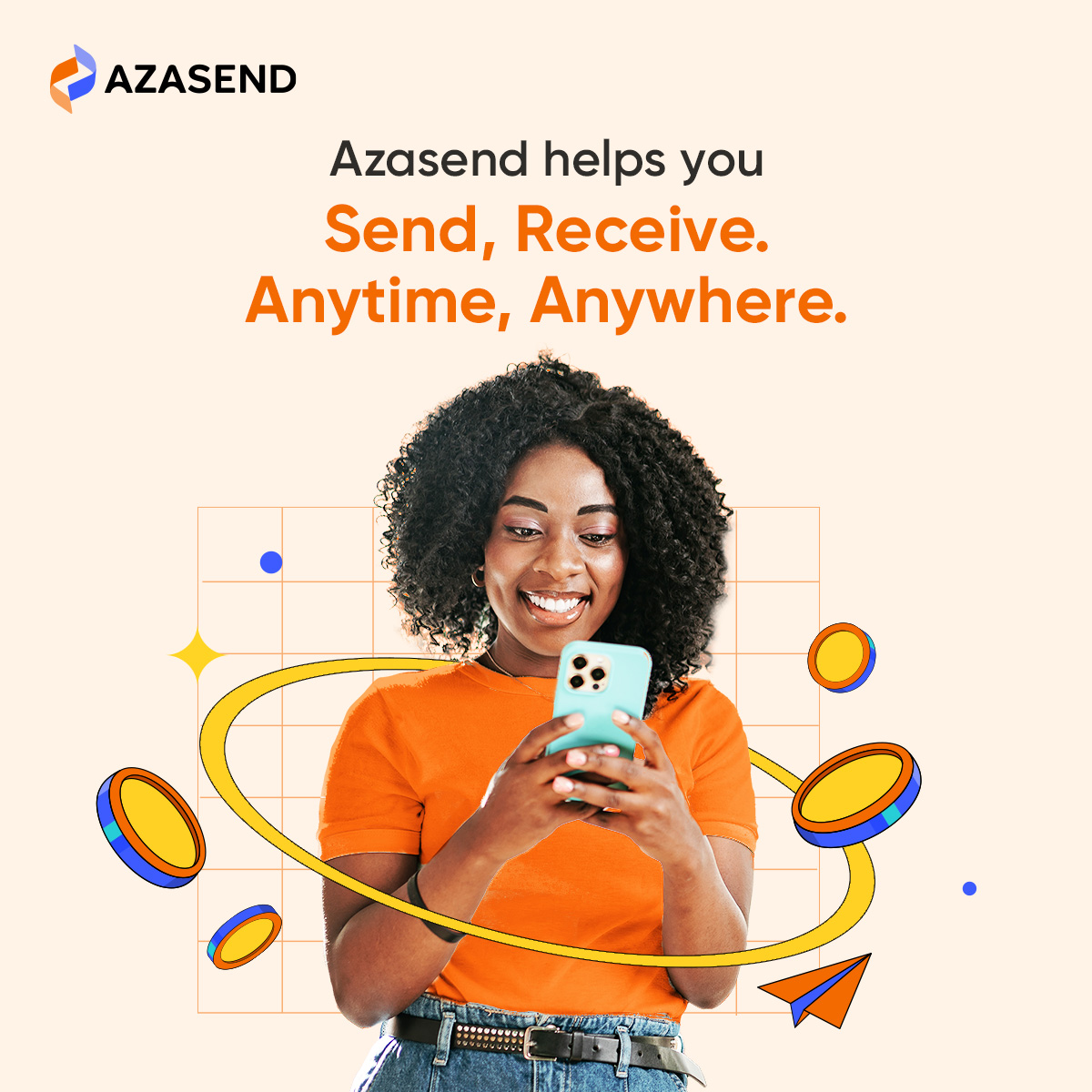 azasend's tweet photo. 🚀 Send, Receive. Anytime, Anywhere.
With #Azasend, enjoy simplicity and high efficiency for all your transactions.
✨ Your assets go further, making every transaction a smarter choice.
Ready to start? https://t.co/aJFUgMVa2B
#BetterAzasend https://t.co/rWnMaenz95
