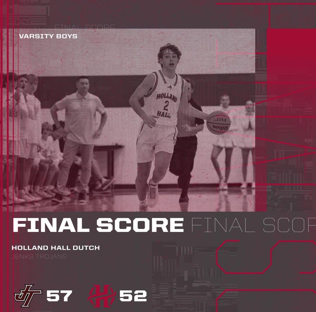 Dutch Basketball (@hhdutchball) on Twitter photo Came up short on the road vs Jenks after leading most of the game.
<a href="/_ryanlevine/">Ryan</a> 23pts
<a href="/CarterMardis/">Carter Mardis</a> 10pts
<a href="/Ethan7tabeR/">Ethan Taber</a> 8pts
Ryan Golden 6pts
Next up, Central for Senior Night.
Come out and support our 4 Seniors:
Ethan Taber, Ryan Levine, Matthew Underwood, and Beau Broermann Came up short on the road vs Jenks after leading most of the game.
<a href="/_ryanlevine/">Ryan</a> 23pts
<a href="/CarterMardis/">Carter Mardis</a> 10pts
<a href="/Ethan7tabeR/">Ethan Taber</a> 8pts
Ryan Golden 6pts
Next up, Central for Senior Night.
Come out and support our 4 Seniors:
Ethan Taber, Ryan Levine, Matthew Underwood, and Beau Broermann
