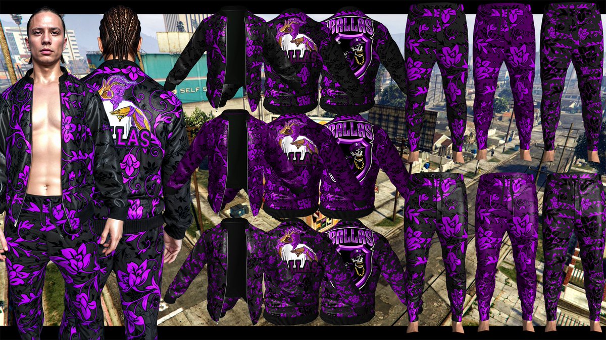 GatvolFivem's tweet photo. Ballas NoPixel inspired Uniform
Available at Gatvol Clothing
Store:
https://t.co/UIa1Ff5WiM
Discord:
https://t.co/r4vAAqH1qd

#FiveM  #GTA6  #GTAVI  #GTA5  #GTAOnline  
@gaming_mavrick https://t.co/hrzB2kvl02