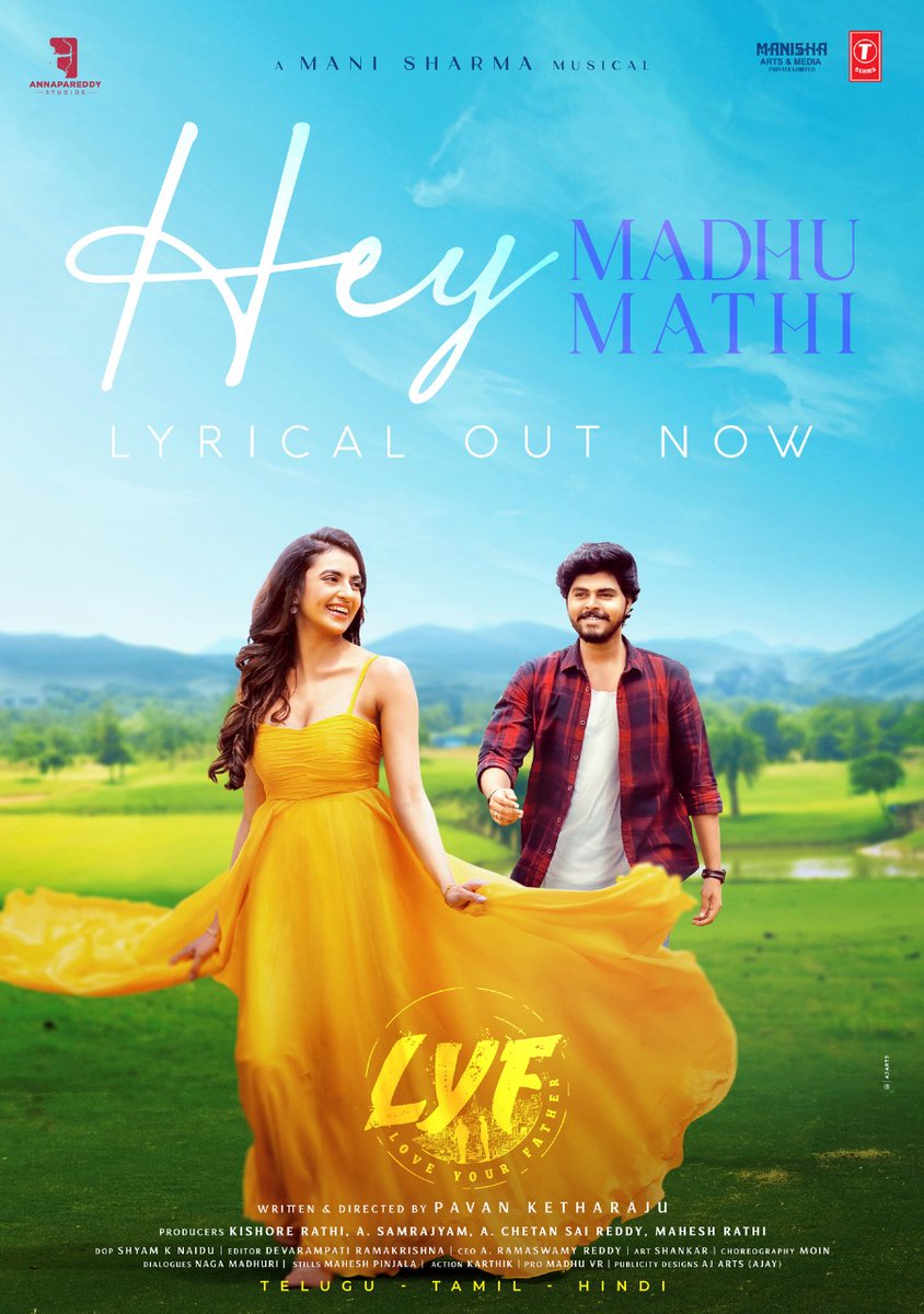 The wait is over! 🎶✨

Feel the magic of #HeyMadhumathi from #LYF! ❤️🎧

Watch &amp; fall in love: youtube.com/watch?v=RbXqP8…
A #ManiSharma musical 🎵✨
#LoveYourFather
@harshabtw <a href="/spbcharan/">spbcharan_addict_</a> @kashikakapoor09 <a href="/pavanketharaju/">Pavan Ketharaju</a>
 @annapareddystudios @manisha_artsandia  @tseriessouthofficial