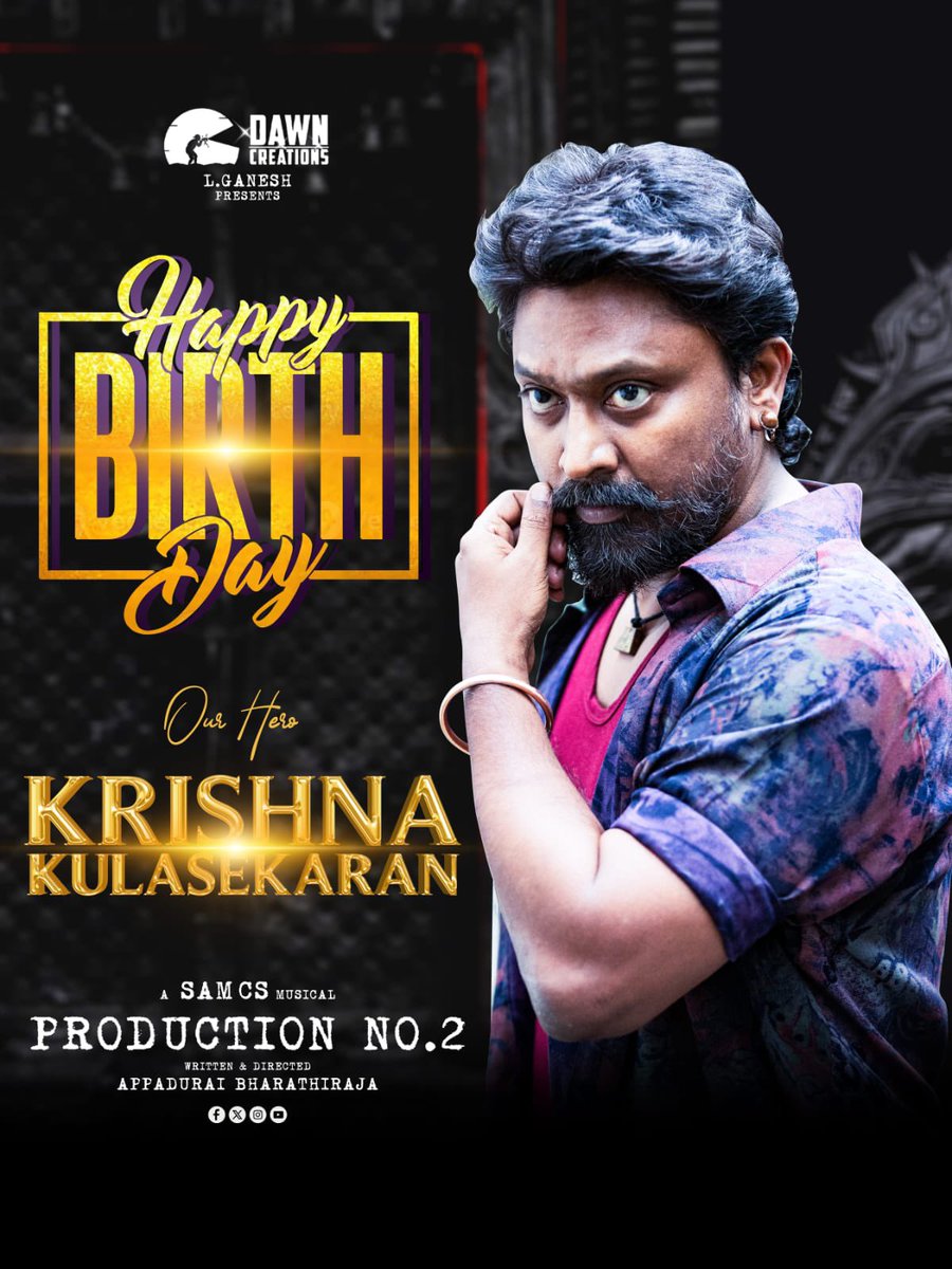 S2MediaOfficial's tweet photo. Happy birthday #Krishna
 @Actor_Krishna

HBD_Krishna_kulasekaran

#KRISHNA_KULASEKARAN

#DAWNCreations 
A @SamCSmusic Musical
@AppaduraiB @VetreKrishnan
@ganeshlakshikanthan
@ramganesan77
@artuthaya @pro_guna
@prosathish @s2mediaofll https://t.co/y8xMS17rnN