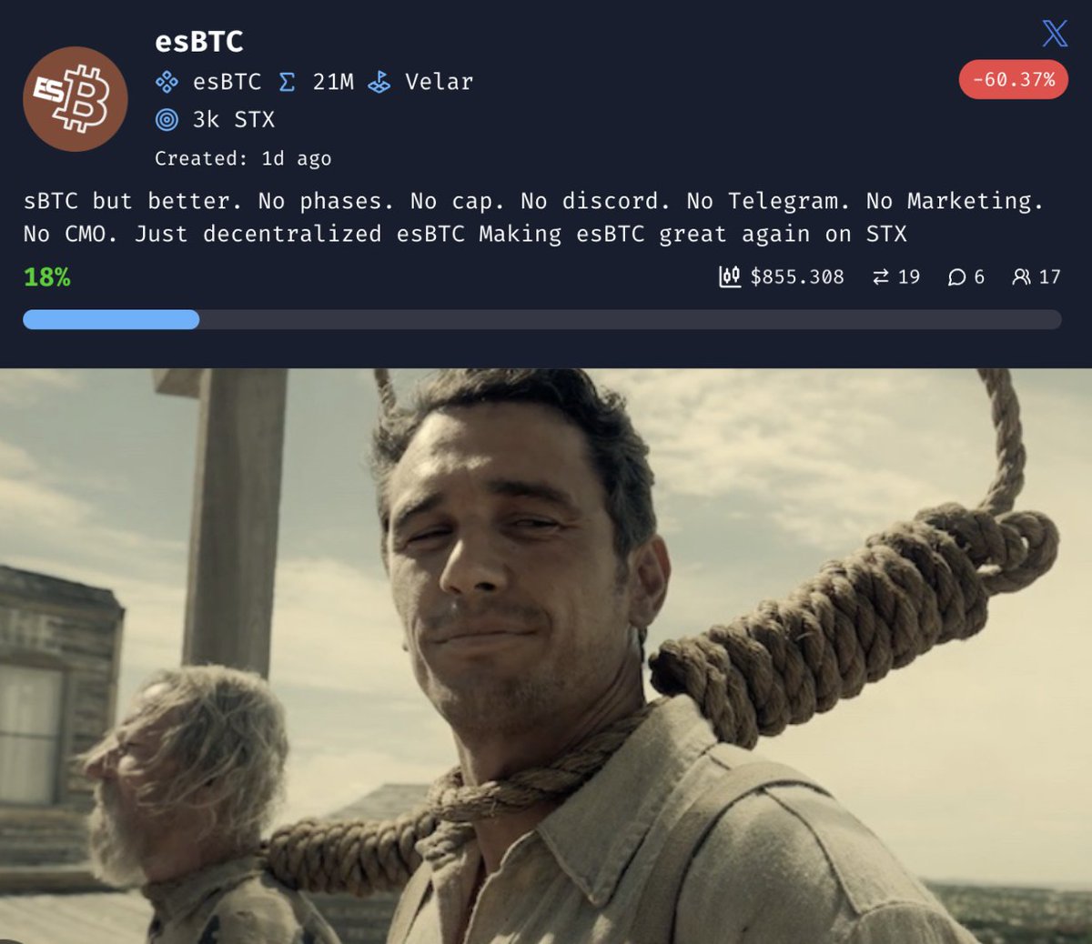 _esBTC's tweet photo. luckily the $STX community is strong we don't worry about a 60% drop

🥳 https://t.co/goFD9HkhmJ
