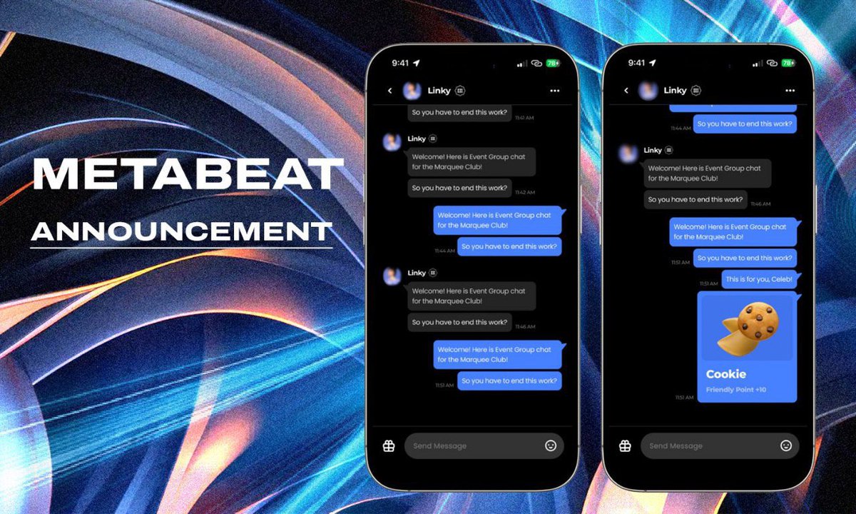 BitVerse_Global's tweet photo. 💥 Introducing Metabeat AI! 💥
@MetaBeatOffl
Chat with AI versions of your favorite stars, powered by cutting-edge AI &amp; blockchain. 🚀 The future of fandom is here. 🔥 First sneak peek dropping soon.
Be among the first to experience it. Stay tuned! 👀
#ai #crypto #metabeat #btc https://t.co/Z5MharGThP