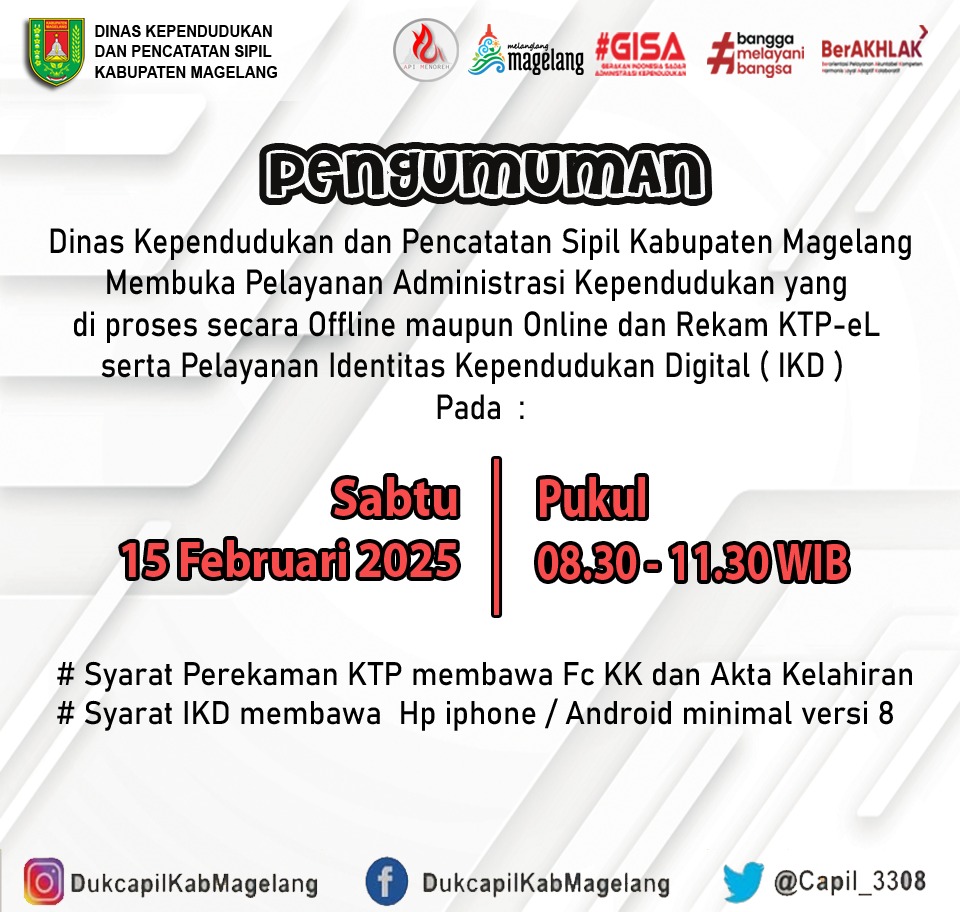 Disdukcapil Kab Magelang (@capil_3308) on Twitter photo 