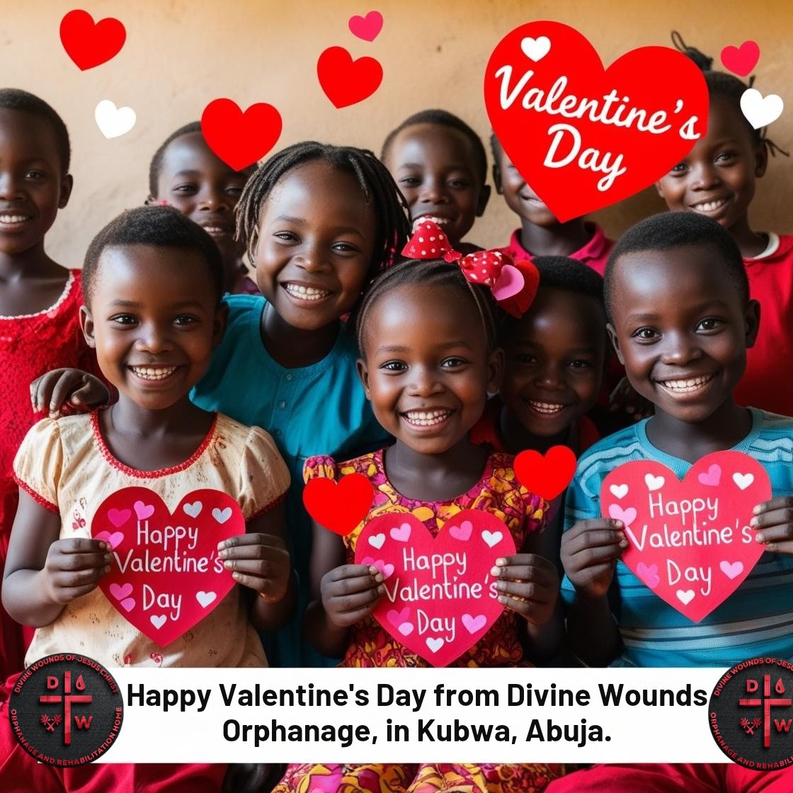 DivineWoundsNG's tweet photo. 💖 Happy Valentine’s Day from Divine Wounds Orphanage! 💖

Today, we celebrate love, kindness, and togetherness—the true essence of Valentine’s Day. 💕

May your day be filled with joy, warmth, and the beautiful gift of giving. Let’s continue to spread love and uplift one another https://t.co/avF4qVAQW2