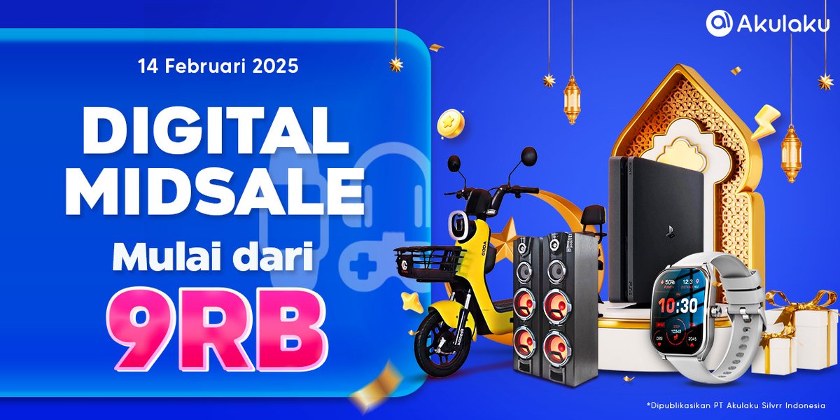 akulakuID's tweet photo. 🎊DIGITAL MIDSALE🎊
Kalo mau belanja HEMAT di Akulaku aja mumpung ada harga MULAI DARI 9RB🛍🛒
Klik infonya yuk👉 https://t.co/m4VqkoIJYp
#AkulakuIndonesia #BelanjaOnline #InfoPromo #PromoDigital https://t.co/cRc3vAx3ci