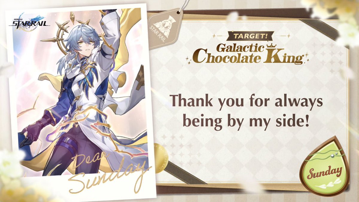 AlexiaHearty's tweet photo. #TargetGalacticChocolateKing
I want to give a gift to #Sunday

@honkaistarrail #HonkaiStarRail https://t.co/3XO6Rqg2Cf