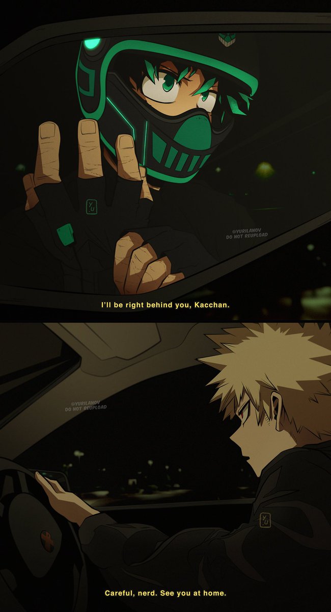 time skip biker deku x driver kacchan in time for valentine’s day 💚🧡

#mhafanart #bkdk #bakudeku #ktdk