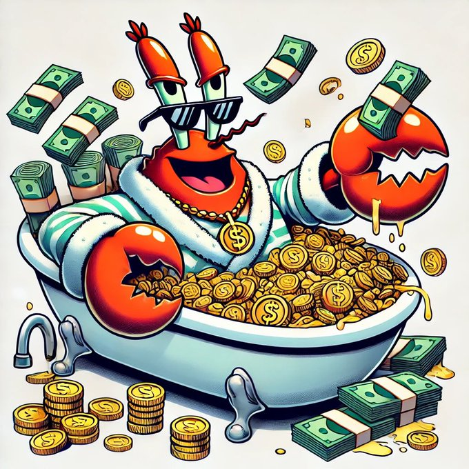LiamNFTs 👨🦯 (@dwariks_) on Twitter photo Introducing KRABDADDYcoin🚀
Mr. Krabs is retiring on his 63rd birthday- Nov 30! Together, let’s celebrate the OG penny pincher’s legacy!📈
Check them out, follow <a href="/KRABDADDYcoin/">$KRABDADDY</a> and tag frens below👇
#Memecoin #KRABDADDYcoin Introducing KRABDADDYcoin🚀
Mr. Krabs is retiring on his 63rd birthday- Nov 30! Together, let’s celebrate the OG penny pincher’s legacy!📈
Check them out, follow <a href="/KRABDADDYcoin/">$KRABDADDY</a> and tag frens below👇
#Memecoin #KRABDADDYcoin