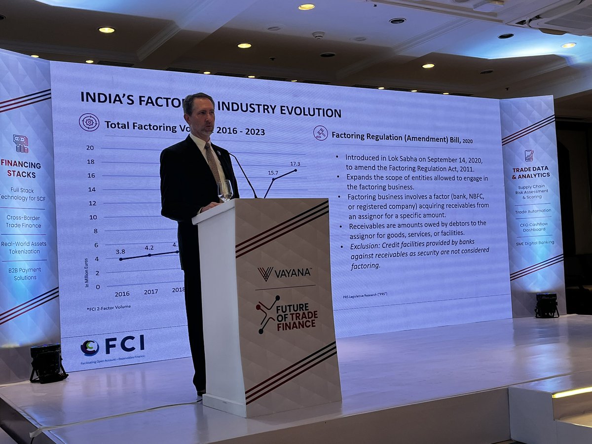 Connecting local banks to global trade flows isn’t just about visibility—it’s about bringing liquidity where it’s needed most.’ 🌍💰 – Neal Harm at #Vayana Future of Trade Finance. 
#TradeFinance #FCI #GlobalTrade #Liquidity #Fintech #SupplyChainFinance #CrossBorderPayments