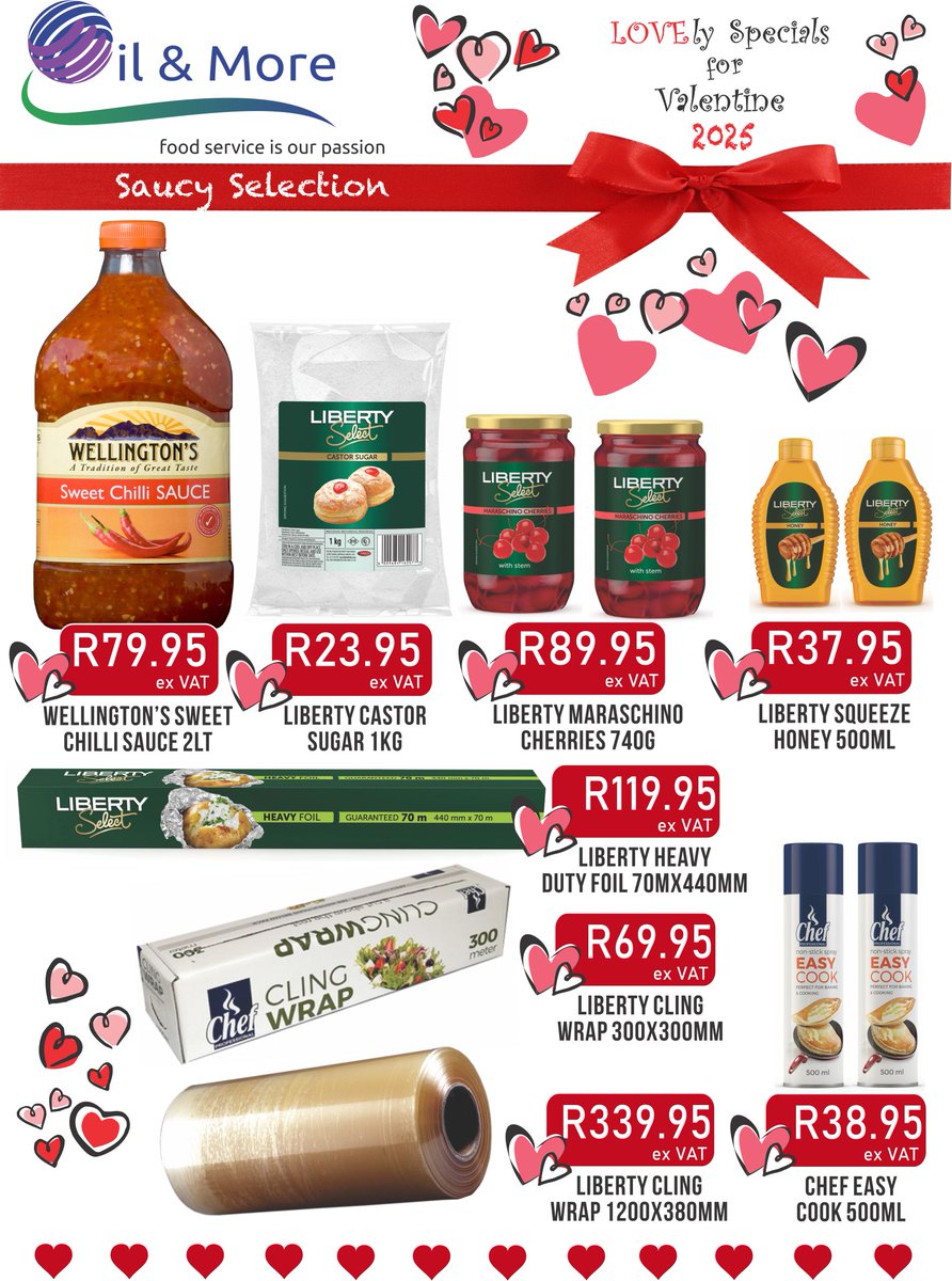 OilandMoreSA's tweet photo. Valentine's Specials - valid till 21 February 2025 - https://t.co/j1SqfhTTAJ https://t.co/vSXtHT2OlV