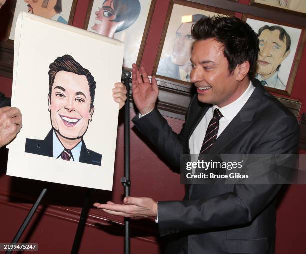 KeriStevensReal's tweet photo. @FallonTonight @AllInBroadway Congratulations, Jimmy Fallon! Official Sardi's portrait for starring in @AllInBroadway. So honored to have been there for your Broadway debut! Had a blast! And you were so natural on that stage!
#FallonTonight https://t.co/h2tjBgckkz