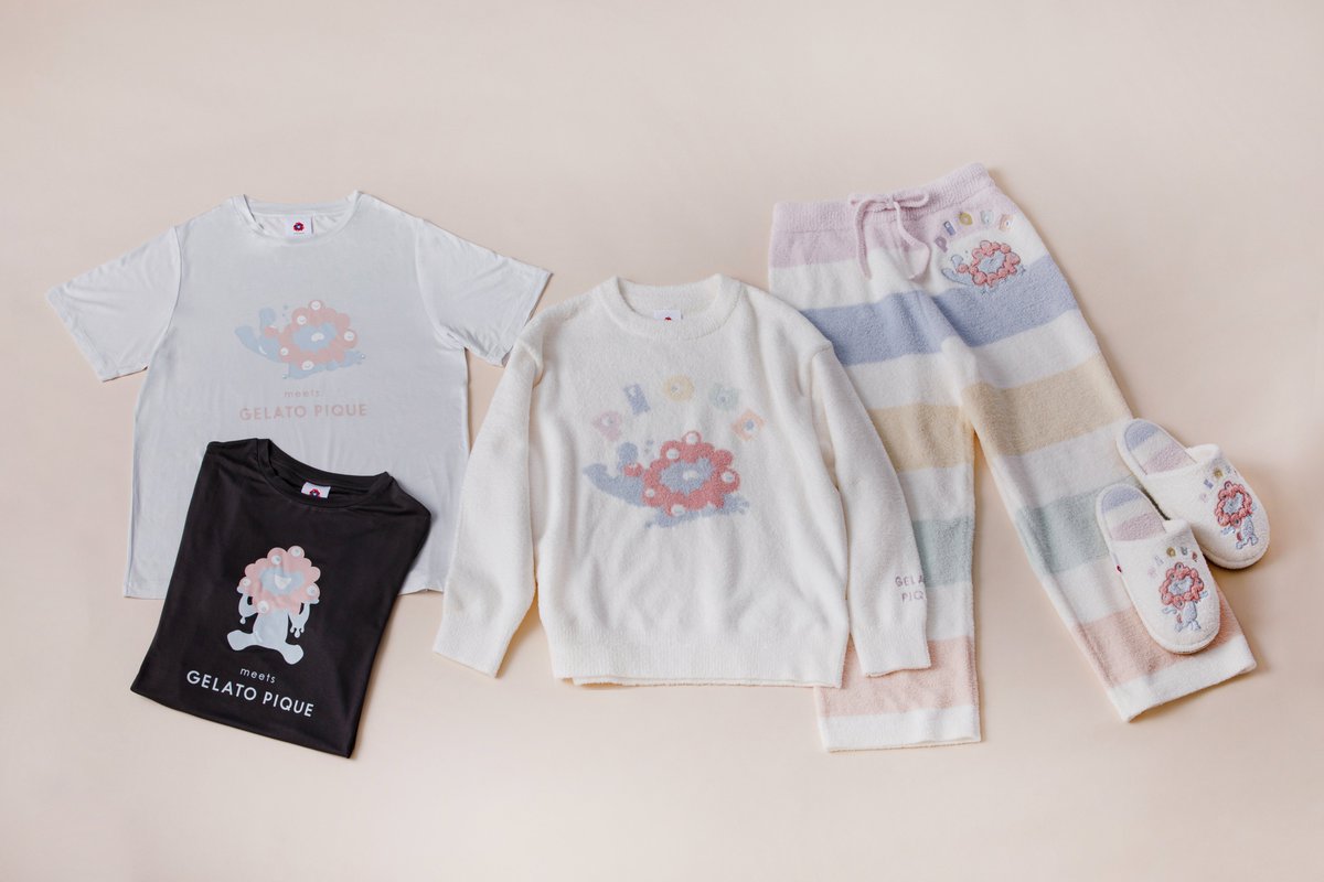 ジェラピケ×ミャクミャク　パジャマ上下セット　大丸松坂屋万博店限定品 gelato pique／Mitea ORGANIC】大阪・関西万博公式キャラクター