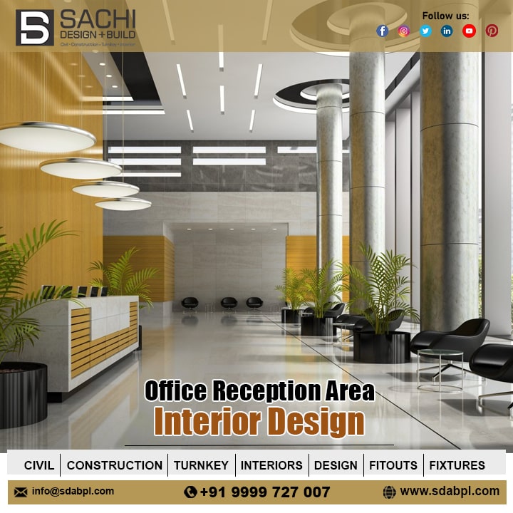 sdabplindia's tweet image. The Art of First Impressions! Your reception area isn’t just an entrance—it’s a statement. Let Sachi Design And Build craft a space that speaks elegance, professionalism and innovation.

#OfficeReceptionDesign #OfficeReceptionDesign #ModernOfficeInteriors #ElegantReception
