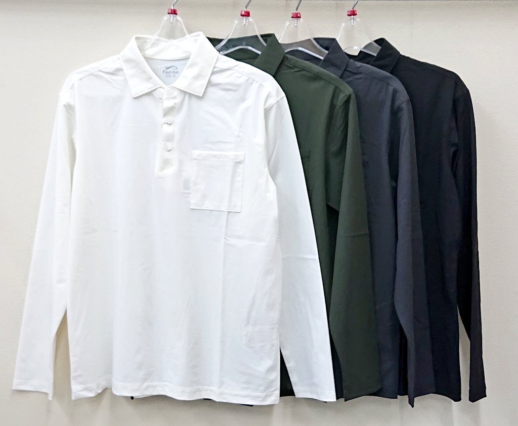 ✨入荷情報✨ 【冷感アクティブストレッチ長袖ポロシャツ】 1280円税込