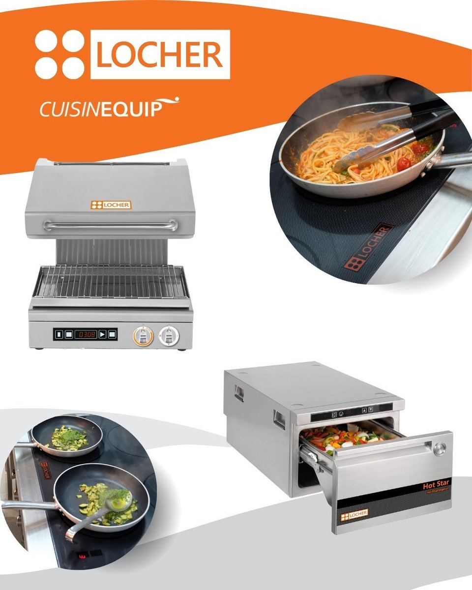 Cook_Valentine's tweet image. With a well-deserved reputation for quality, backed by an extensive and impressive heritage, #Locher has produced a complete portfolio of easily operated induction equipment that helps save time, money and energy.