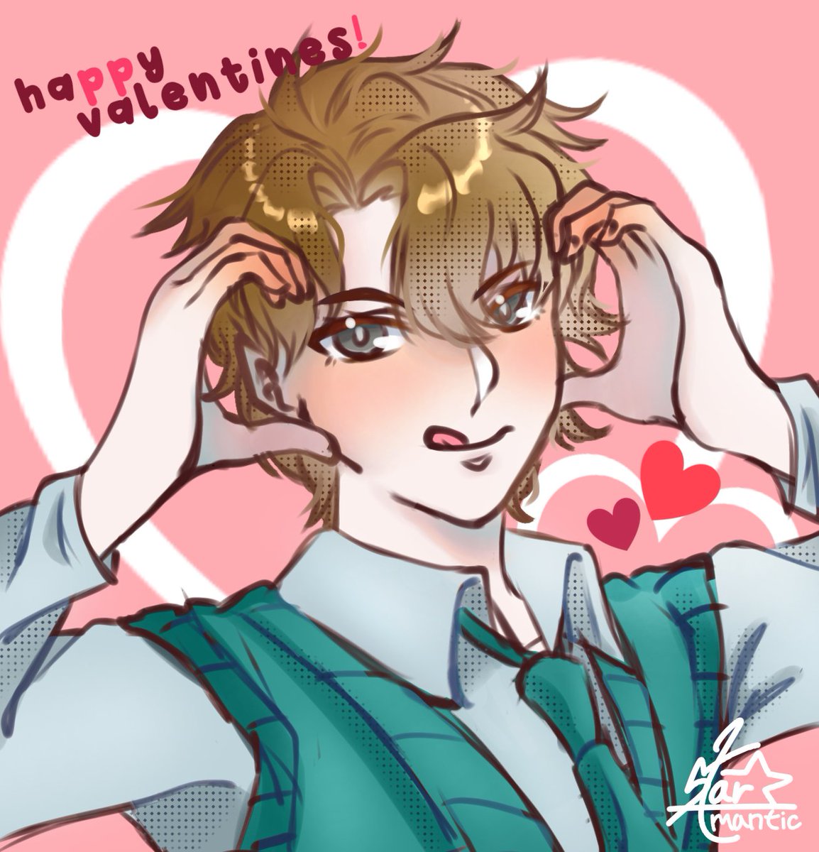 happy vals!!! silly guy i found this month ^^ go support @/sir_alex1337 ~ 💜

#sirArtlex #fanart #vtuber