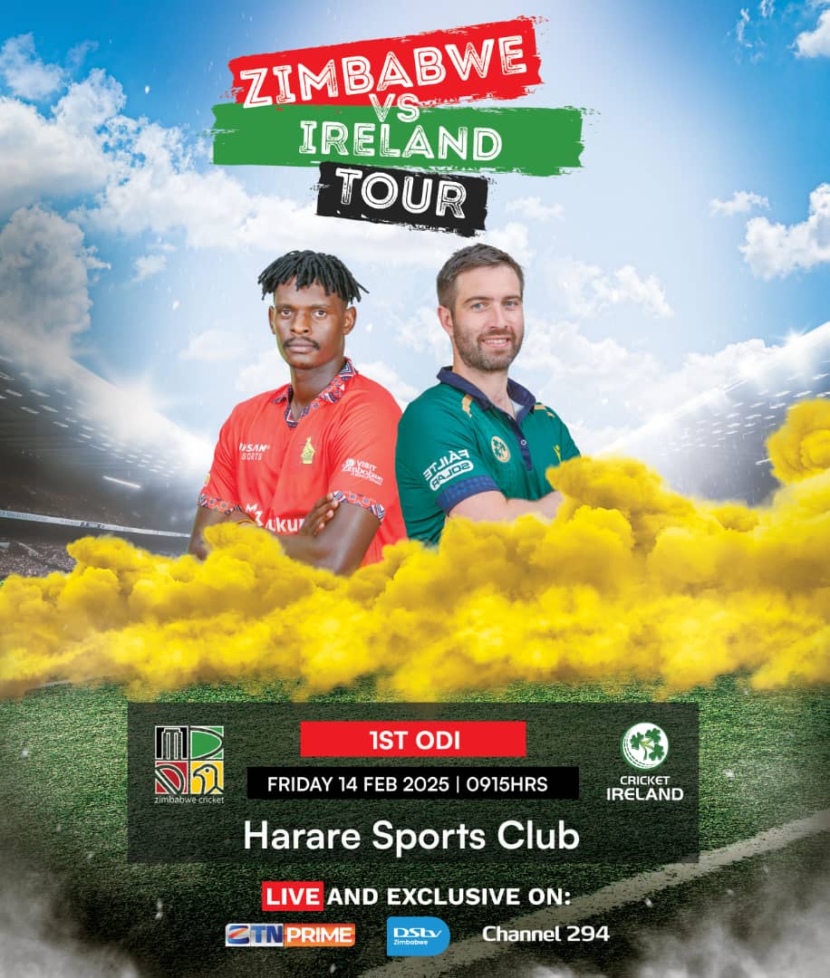 🏏 <a href="/ZimCricketv/">Zimbabwe Cricket</a> vs <a href="/cricketireland/">Cricket Ireland</a>
🏟Harare Sports Club 
📺 #ZTNPrime, #DStv294 
🕘9:15 am

#GetThePicture #Zimbabwe