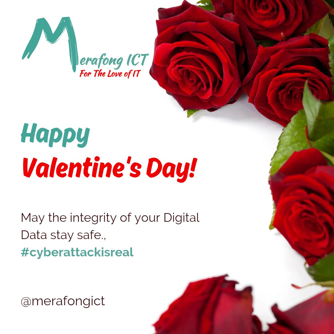 merafongict's tweet photo. For the LOVE of IT. @merafongict we are all about the integrity and safety of your DATA. #merafongict #showlove4theprotectionofdata #cyberattackisreal Happy Valentine's Day
#ValentinesDay #NedbankCup https://t.co/5n3piO6s9D