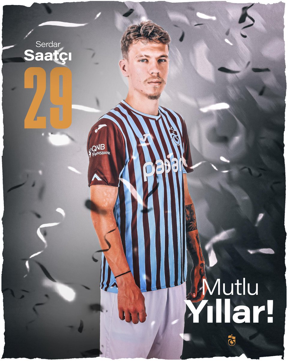 Bugün 29 numaralı oyuncumuz Serdar Saatçı’nın doğum günü.

Mutlu yıllar Serdar! 🎉🎂