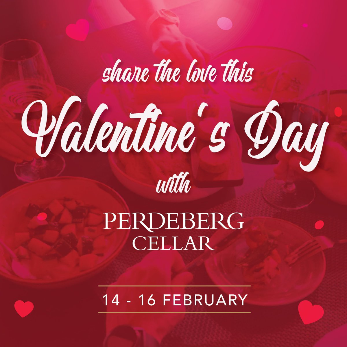 Happy Valentine’s Day! 

Celebrate with a Rosé &amp; Turkish Delight wine tasting or a tapas platter, only this weekend! 💘

#PerdebergWines #PaarlWineRoute