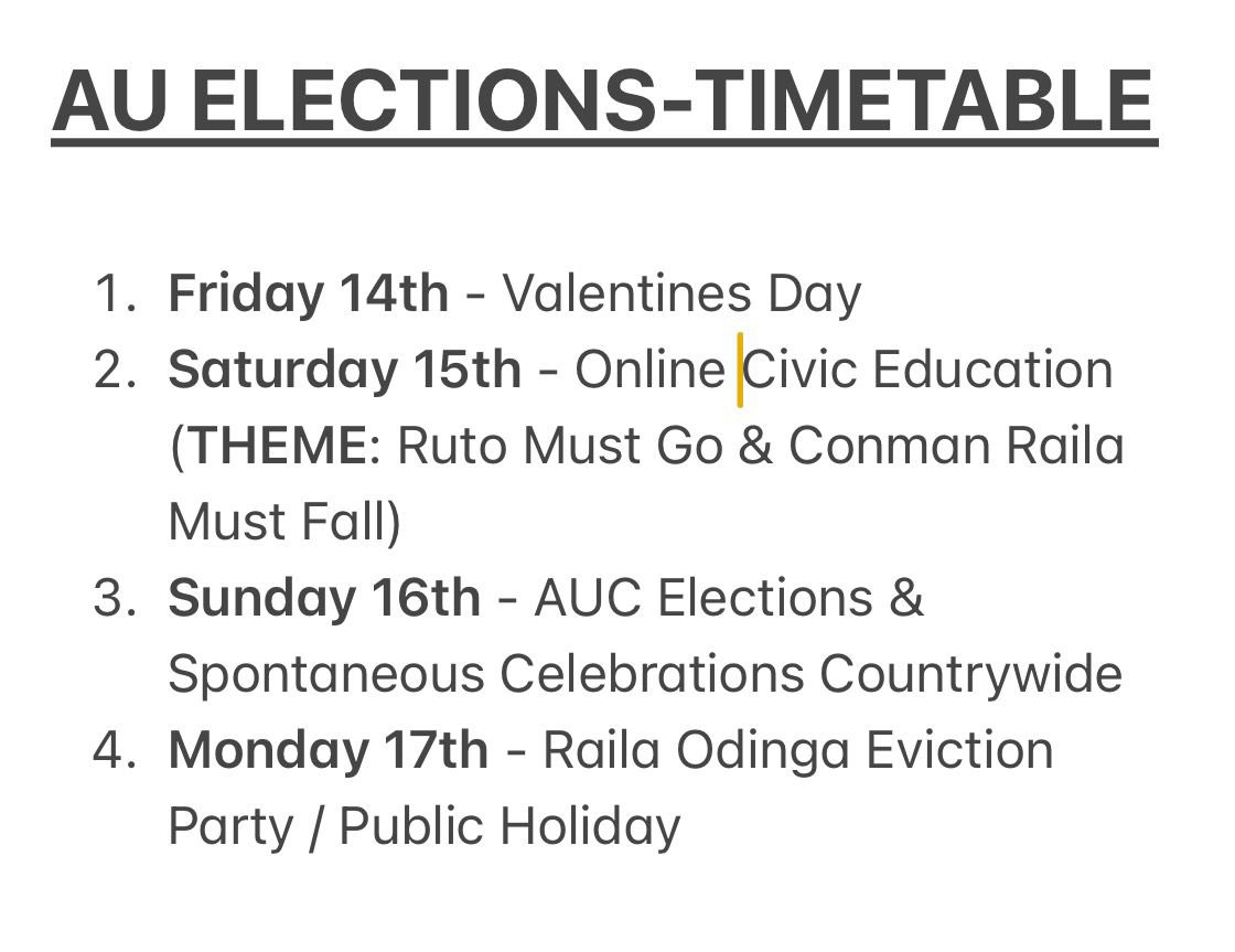 hosea606666's tweet image. Kenyans Are always on the watch. Jokes aside. Early waiting for Monday.

#SmartWithData #ValantinesDay  #MikeAndKingangi |Raila|SADC|Baba|Waititu|Tropikal AirFreshner|Madagascar|Djibouti|Junets Budget| #AUCElections