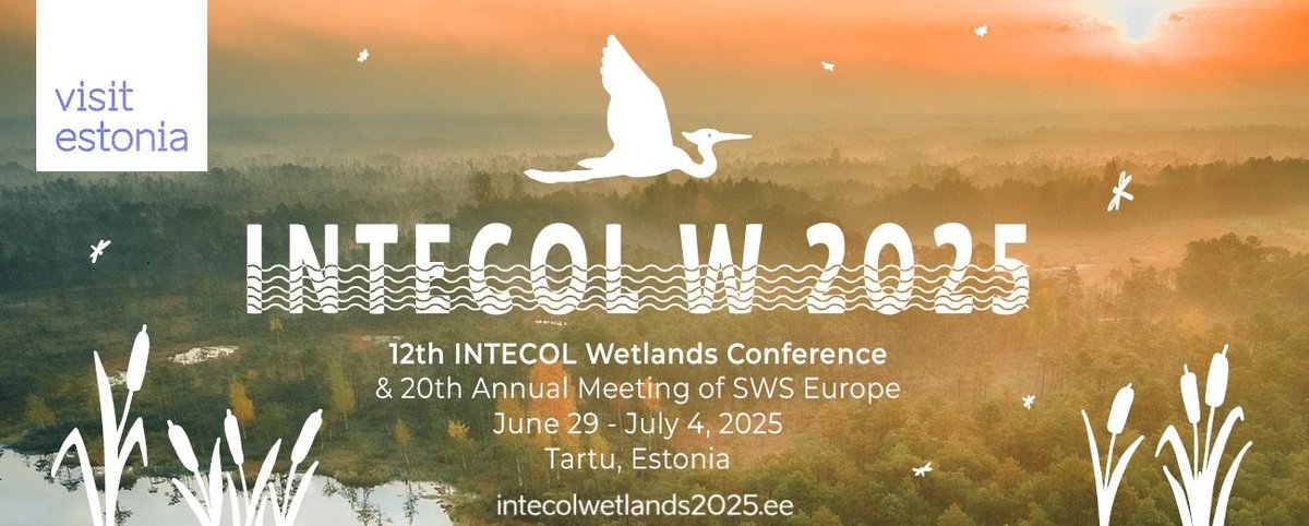 Please join us in June at our annual meeting, this year with INTECOL, in Estonia, it will be an amazing conference. intecolwetlands2025.ee #INTECOLwetlands2025