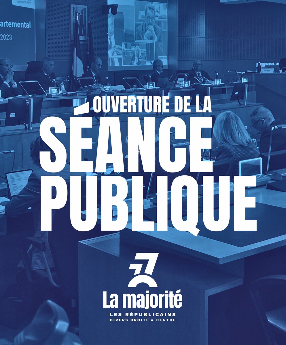 Groupe LR, Divers droite et Centre - Majorité 77 tweet media