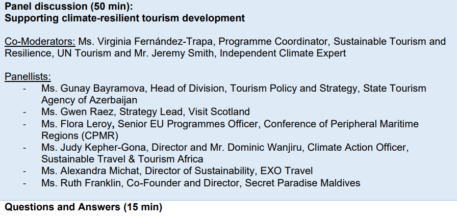 We are pleased to share that our Founder, <a href="/GonaJudy/">Judy Kepher Gona #sttaconsulting</a> and Climate Lead, <a href="/DominicWanjiru5/">Dominic</a>, will be panelists in the Global Roundtable on #ClimateAction in Tourism: Supporting Climate-Resilient Tourism Development on Monday, 17th February - #GlobalTourismResilienceDay.

This