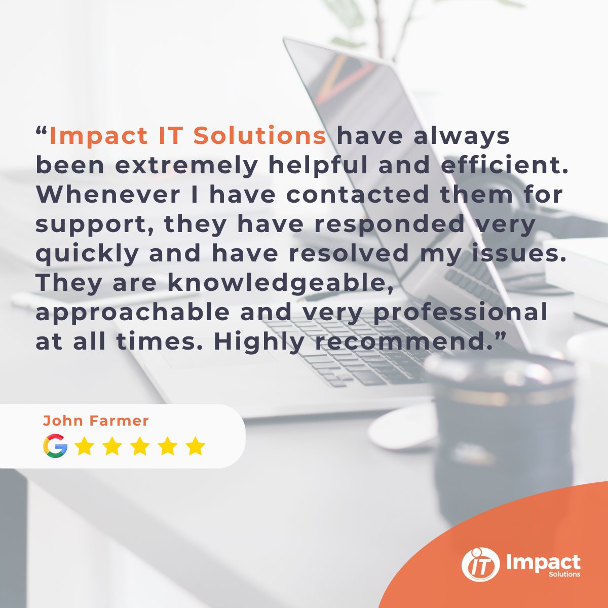 #FeedbackFriday ✨ There’s nothing more rewarding than knowing we’ve made a real difference and delivered value where it matters most.

Ready to see what we can do for you? impactitsolutions.com

#ImpactITSolutions #ClientAppreciation #CustomerSuccess #Innovation #Itsupport