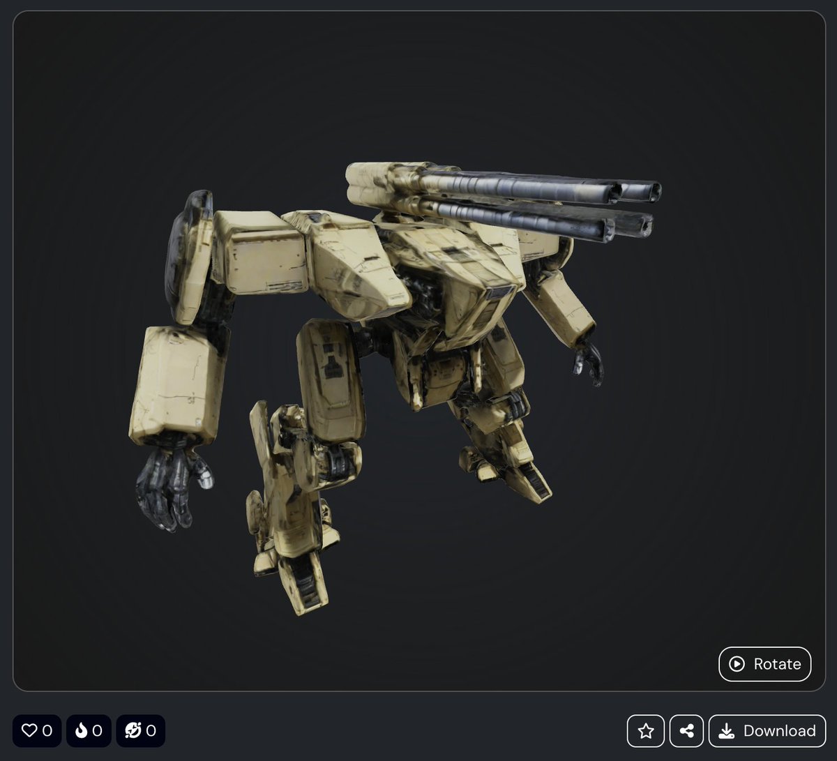 Create Mecha 3D assets in minutes with Pulse3D.AI Generator! ⚡️🚀

Whether you're a game developer or movie creator, Pulse3D helps you shorten creation time while maintaining high-quality results.

Try it now &amp; bring your vision to life! 🎮🎬 

#Pulse3D #AI #3Dasset