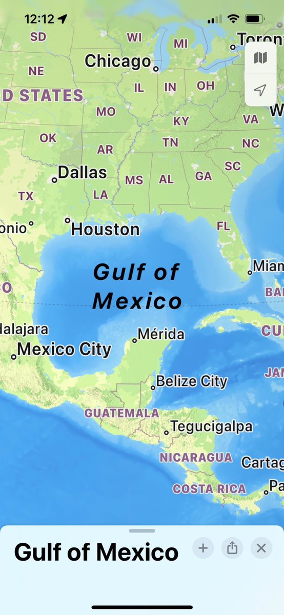 Clear weather over the Gulf of Mexico this morning.