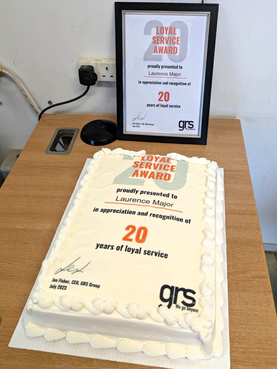 GRS Group (@grswegobeyond) on Twitter photo LOYAL SERVICE: Huge congrats to Laurence Major, celebrating an impressive 20 years as an HGV Driver with <a href="/GRSBuildProds/">GRS Building Products</a>.
Based at our George Green plant, Laurence said if he had the chance to join GRS again, "I would definitely go for it!"
Read more: linkedin.com/feed/update/ur… LOYAL SERVICE: Huge congrats to Laurence Major, celebrating an impressive 20 years as an HGV Driver with <a href="/GRSBuildProds/">GRS Building Products</a>.
Based at our George Green plant, Laurence said if he had the chance to join GRS again, "I would definitely go for it!"
Read more: linkedin.com/feed/update/ur…