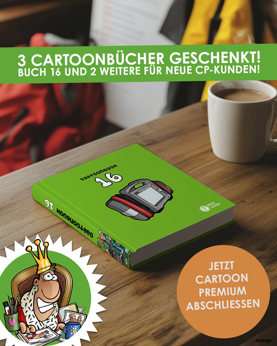 Drei Cartoonbücher geschenkt! 💚

Neue Cartoon Premium Kunden erhalten bis 09. März das Cartoonbuch 16 + zwei weitere nach Wahl. 🥳
👉 medi-learn.de/premium

We #love #retter #medilearncartoon #cartoons by #medilearn #cartoonpremium #geschenk #Mlcartoons #cartoonbuch