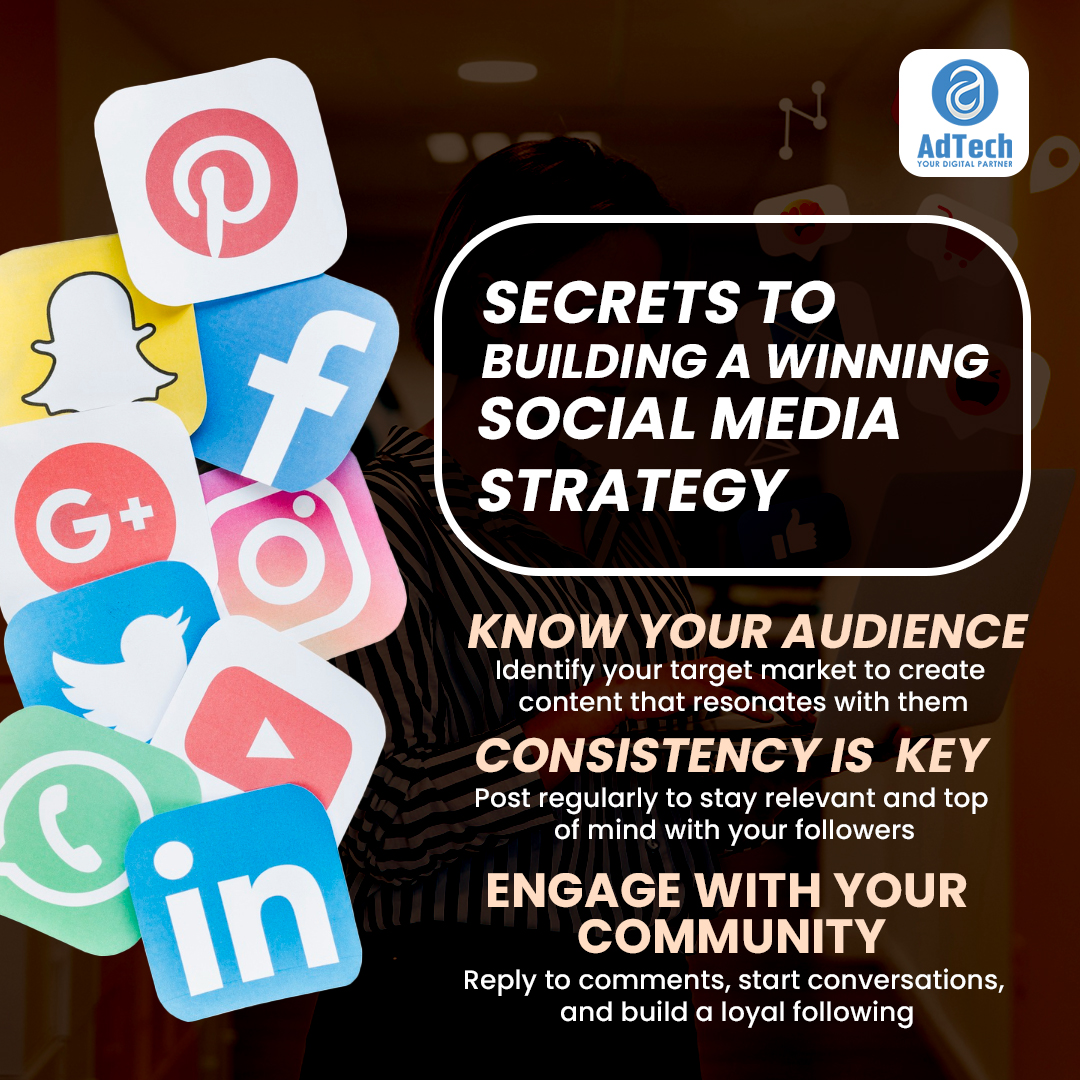 🚀 Secrets to a Winning Social Media Strategy! 📲✨
- Team AdTech Digital Helps You Grow &amp; Improve Your Social Media Presence
📞 Call Us At – 8308649555/80870530193
#AdTech #DigitalMarketing