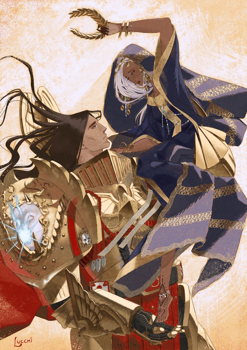 "Searching under the crown for the one who's so dear to her"

Happy Valentine's Day!
#erda #neoth #ValentinesDay #warhammer30k #WarhammerCommunity