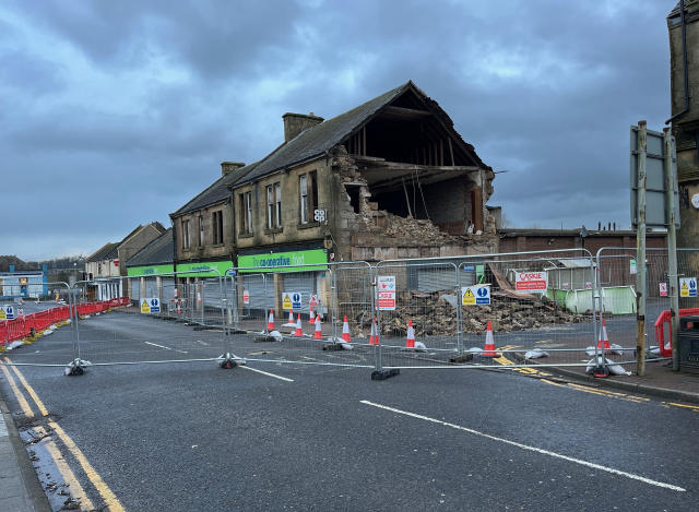 falkirkcouncil's tweet image. Latest on #Denny Stirling Street: Depute Leader of Falkirk Council, Councillor Paul Garner said: “Safety works to the damaged building are due to commence on the building on Monday 17 February. More below ...
