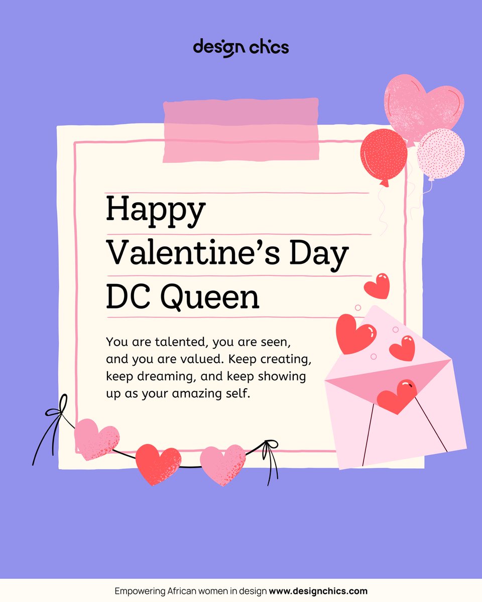 Designchics's tweet image. Hey Design Chics,

Today, we’re celebrating you—the women pushing boundaries in design, supporting each other, and making this community what it is. ❤️

You are our Valentine and we love you so much! 👭🏽❤️

Happy Valentine’s Day Design Chics🩵

#DesignChics #WomenInDesign