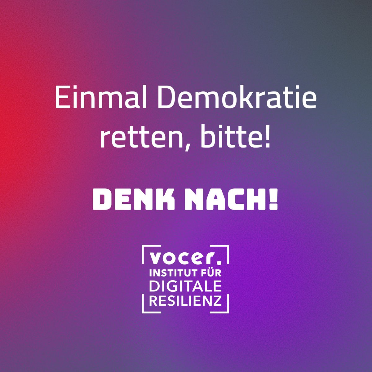 #SaveSocial – Soziale Netzwerke retten!

Digitale Öffentlichkeit ist essenziell für Austausch &amp; Demokratie – doch wirtschaftliche Interessen &amp; Desinformation bedrohen sie. Wir unterstützen Save Social! ✊savesocial.eu

#DigitaleResilienz #Journalismus #Demokratie