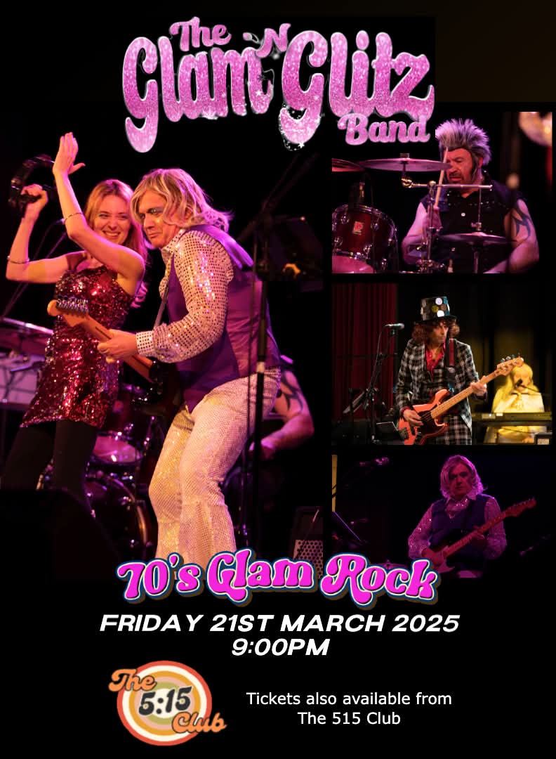 Come and see us perform classic 70s Glam Rock! 🤩 The 5:15 Club Birmingham on Friday 21st March. <a href="/70sMusicRevisit/">70s Music Revisited</a> <a href="/70sSales/">70sMusicCelebration!</a> <a href="/70sMusicChannel/">70's Music</a> <a href="/DavidBowieReal/">David Bowie Official</a> <a href="/birmingham_live/">Birmingham Live</a>
