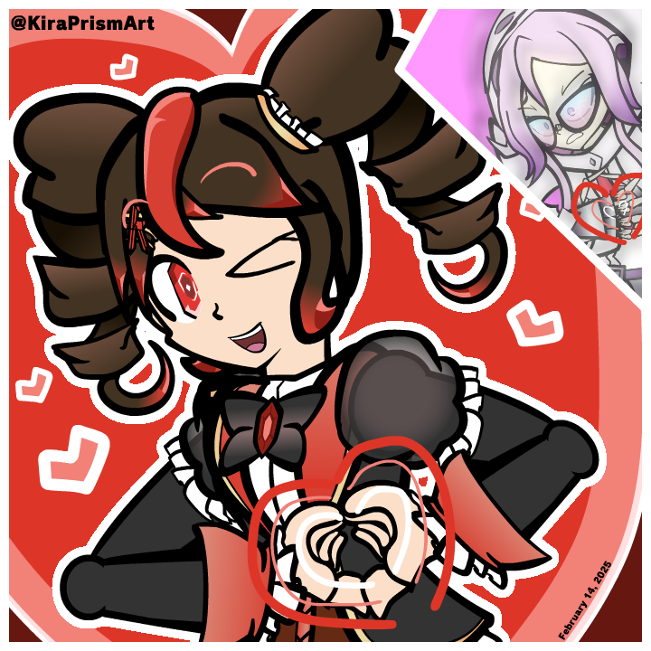 KiraPrismArt's tweet photo. Happy Valentine's Day! Here's a nice #sparklyspirits pic for the occasion! #ValentinesDay #Valentinesday2025 #prismthecolorfultales #ptct https://t.co/t0tmTTylF4