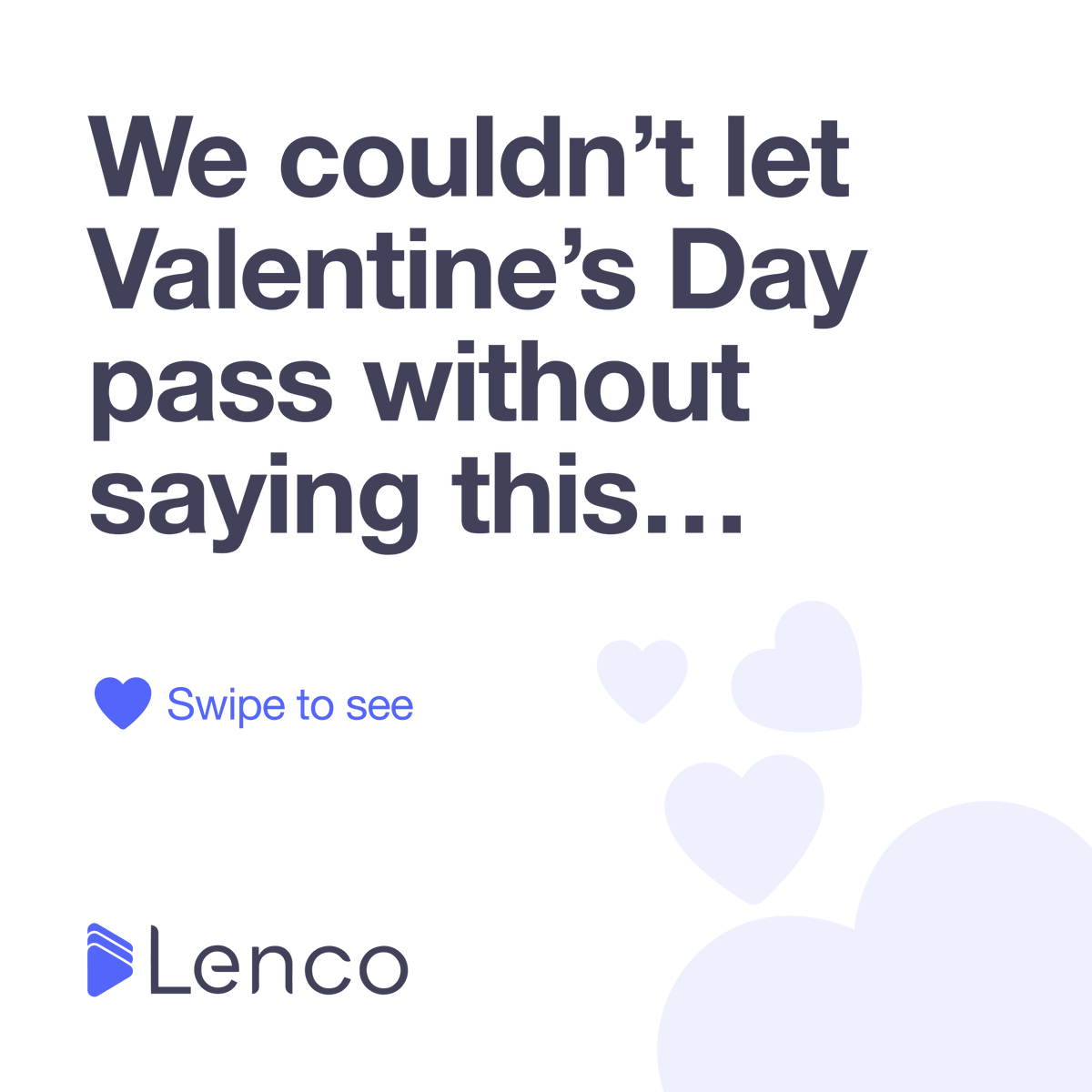 LencoHQ's tweet image. Sending all the love from here 💙💙💙
Happy Valentine&apos;s Day from Lenco

#ValentinesDay  #Valentines  #lencohq